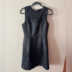 White House Black Market Elegant Black Cutout Dress